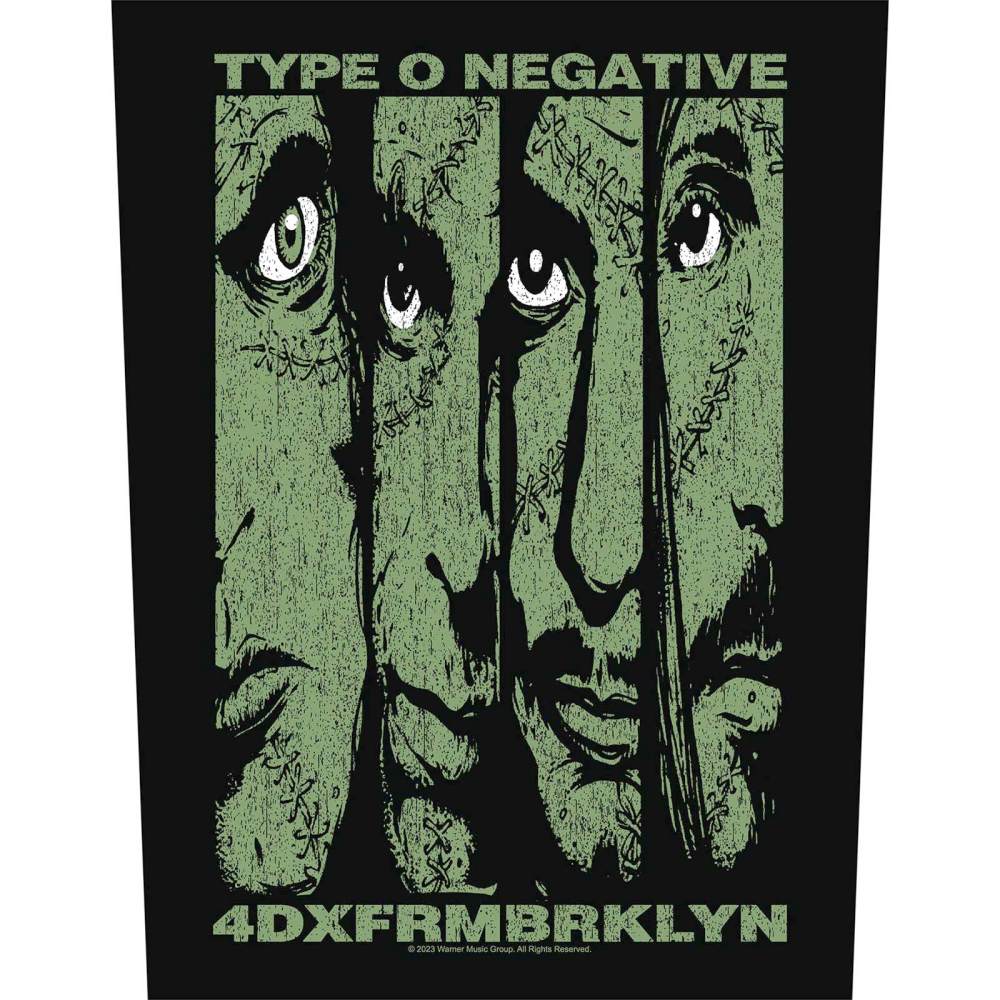 Type O Negative - 4DXFRMBRKLYN Rugpatch - Zwart